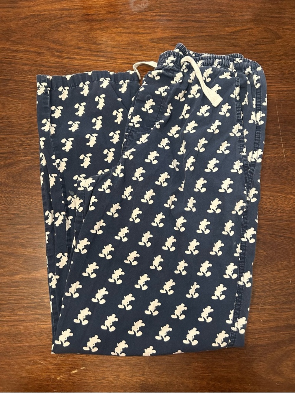 Disney Blue and White Mickey Silhouette Lounge Pants